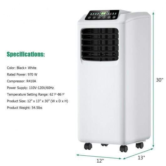 8 000 BTU Portable Air Conditioner and Dehumidifier — Ace Air Purifiers