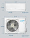 Air-Con Serene Series Mini Split Air Conditioner 24000 BTU 18 SEER