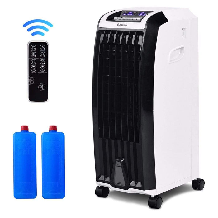 Costway Portable Air Cooler Fan & Heater Humidifier with Washable Filter  Remote Control 