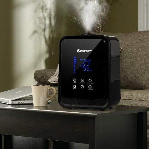 4.5L Ultrasonic Cool Warm Humidifier with Remote Control 360° Nozzle and 3 Level Mist Volume Humidifier