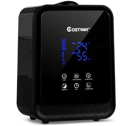 4.5L Ultrasonic Cool Warm Humidifier with Remote Control 360° Nozzle and 3 Level Mist Volume Humidifier