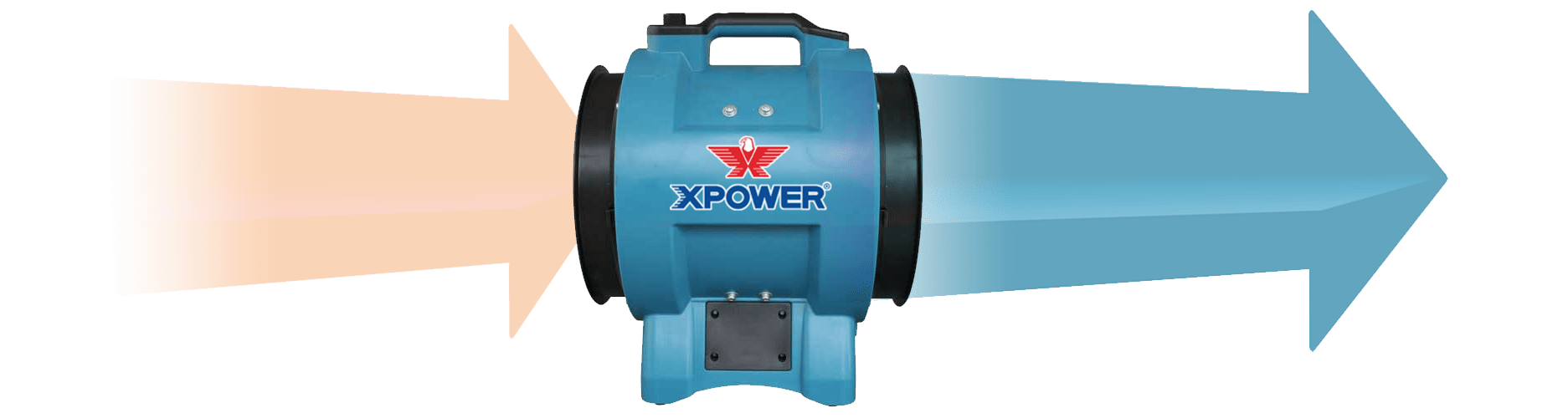 XPOWER X-12 Variable Speed 12inch Diameter Industrial Confined Space Ventilator Fan