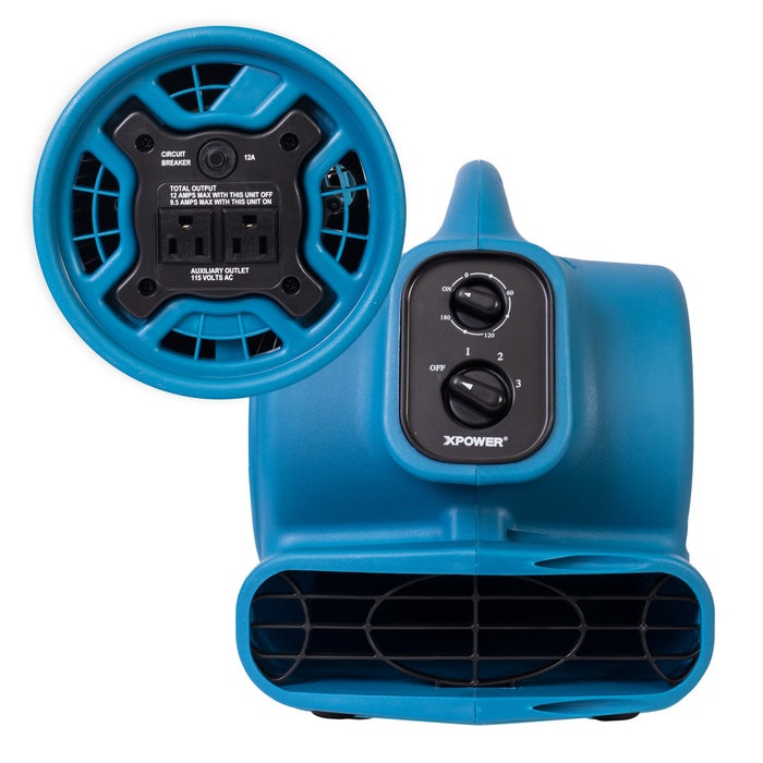 XPOWER P-230AT 1/4 HP 925 CFM Air Mover - Blue
