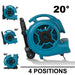 XPOWER P-800H - 3200 CFM 3 Speed Air Mover