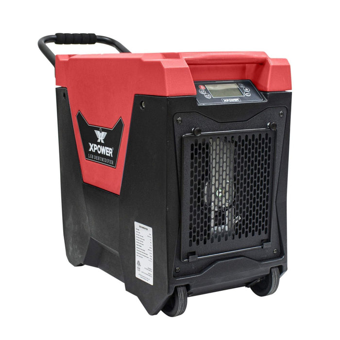 XPOWER XD-85L2 145-Pint LGR Commercial Dehumidifier with Automatic Pump - Red