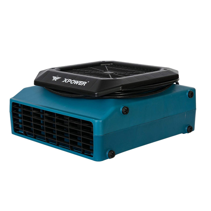 XPOWER PL-700A - 1050 CFM 3 Speed Low Profile Air Mover - Blue