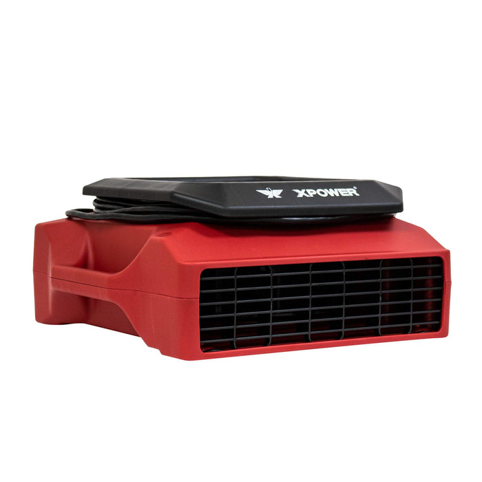 XPOWER PL-700A -1050 CFM 3 Speed Low Profile Air Mover - Red