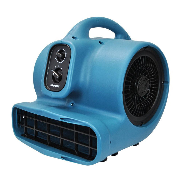 XPOWER P-450AT Freshen Aire 1/3 HP 2000 CFM 3 Speed Scented Air Mover, Carpet Dryer, Floor Fan, Blower with Timer and Power Outlets